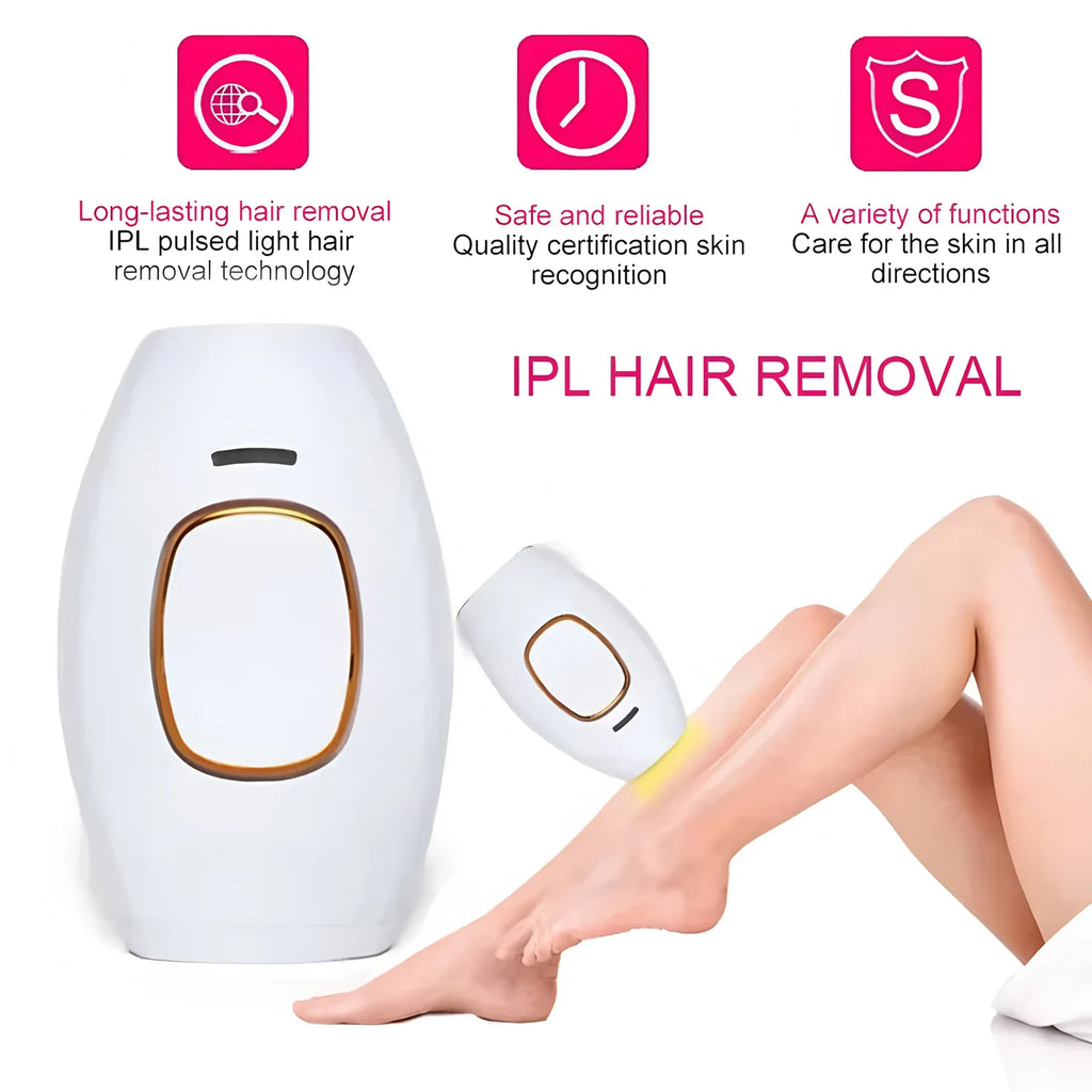 IPL Laser Hair Removal Handset — Painless Electric Depilator for Women & Men at Home