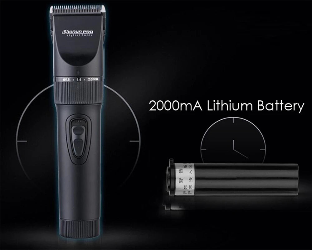 Baorun X7 Professional Hair Clipper — Electric Cordless Trimmer for Salon & Home
