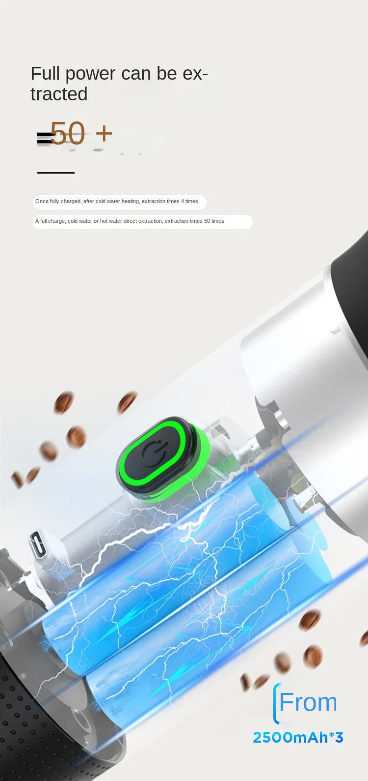 Portable Wireless Espresso Machine — 3-in-1 Capsule, Pod & Ground Coffee Maker for Travel & Car