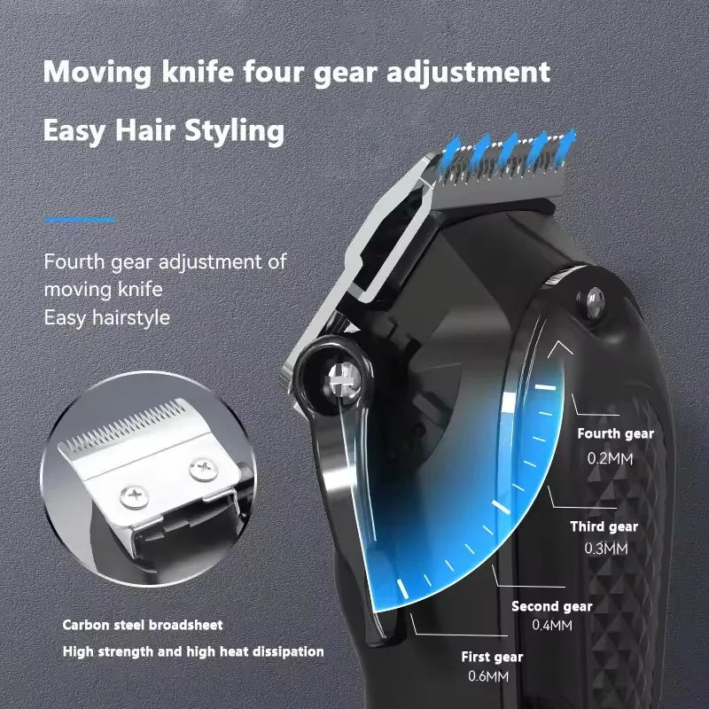 Kemei KM-1071 Cordless Hair Clipper — USB Rechargeable Powerful Beard Trimmer for Men