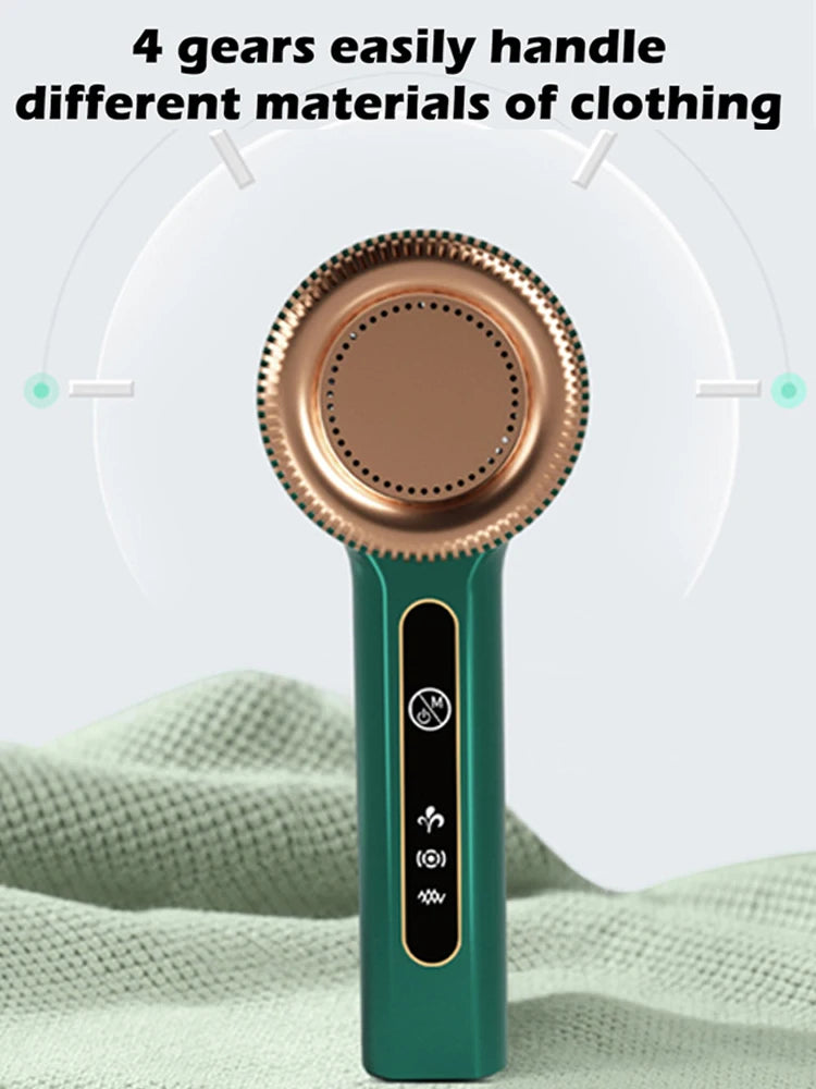 Rechargeable Fabric Lint Remover — Electric Fuzz & Hairball Shaver for Clothes & Sweaters
