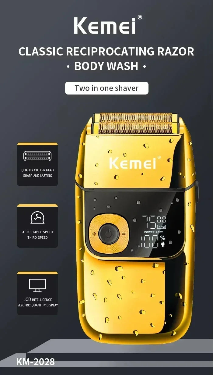 Kemei KM-5027 Original Cordless Electric Hair Clipper Rechargeable Hair Trimmer KM-2028 Shaver for Men USB Charging Razor Barber