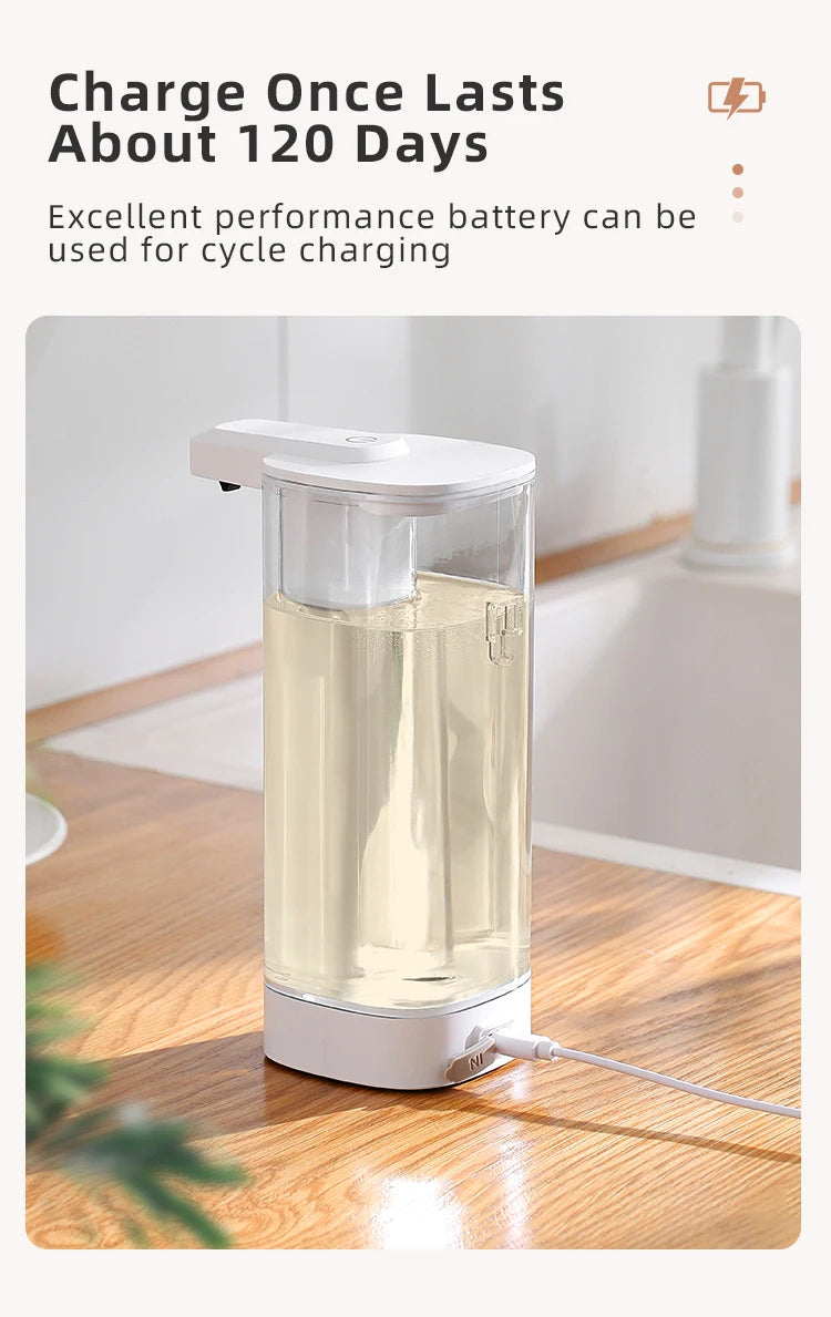Automatic Sensor Soap Dispenser — Touchless Intelligent Hand Washing Machine for Kitchen