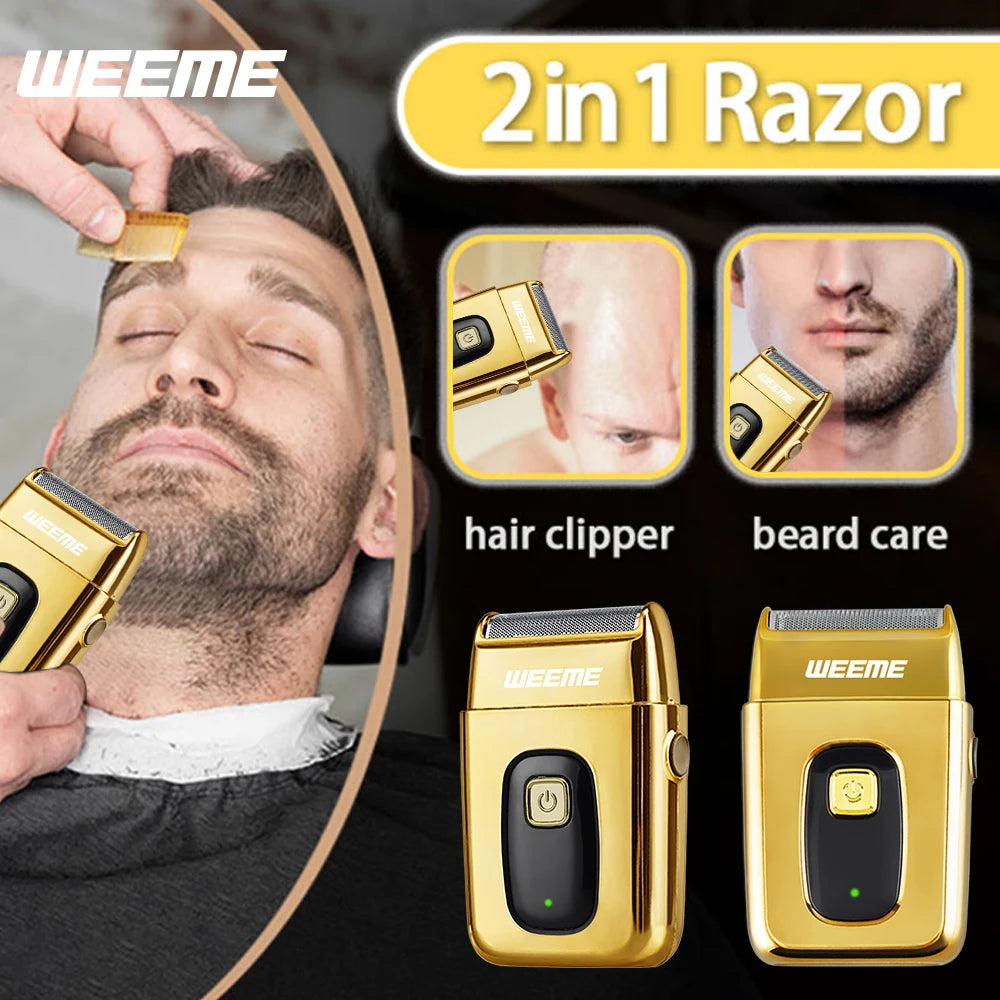 3-in-1 USB Rechargeable Men's Barber Kit — Hair Clipper, Trimmer & Shaver Set