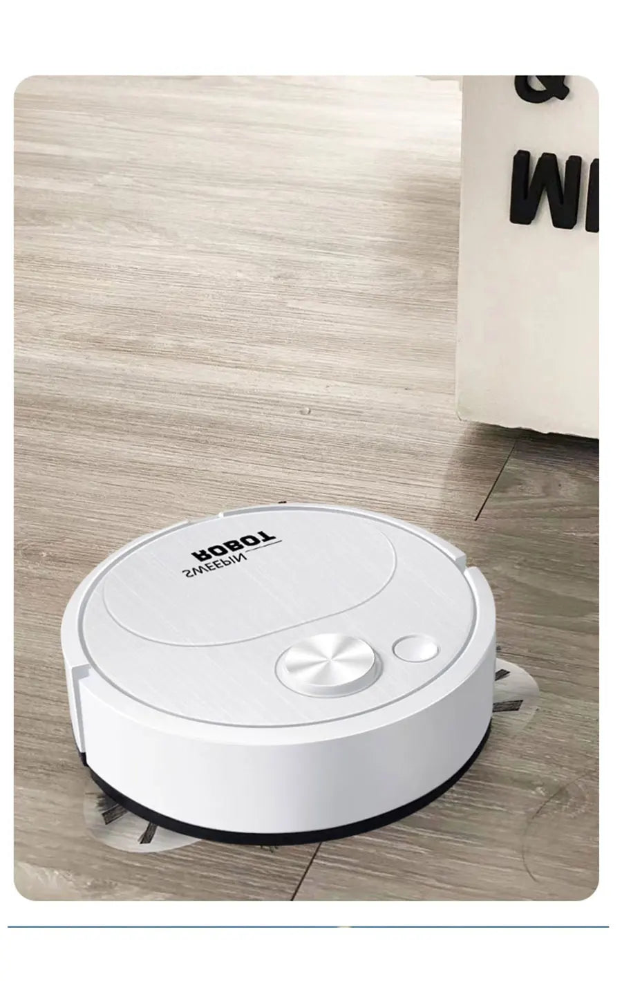 Smart USB Sweeping Robot 3-in-1 — 1800Pa Wireless Vacuum & Mop for Home & Office