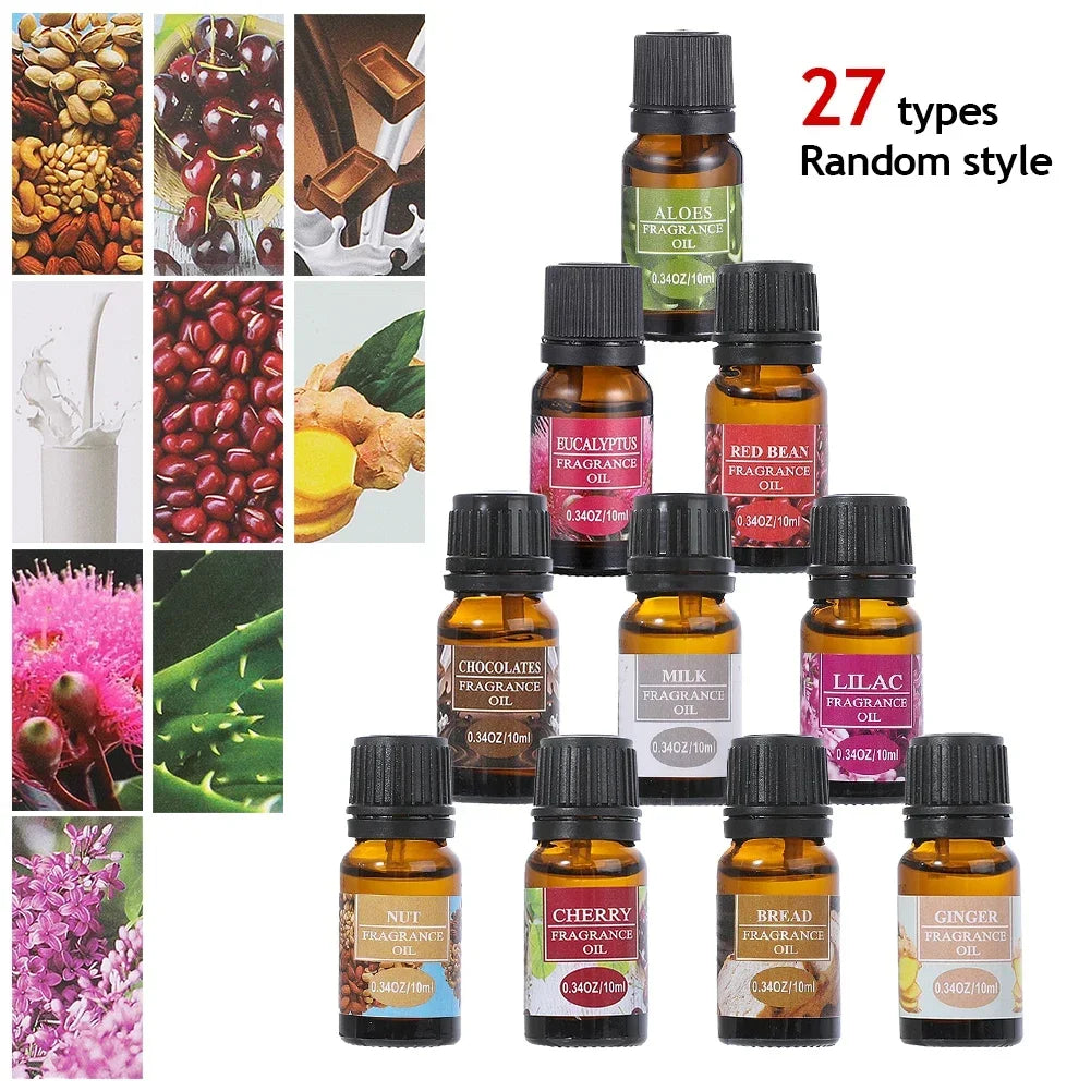 Essential Oils for Diffuser & Humidifier — 27 Fragrances Aromatherapy Water-Soluble