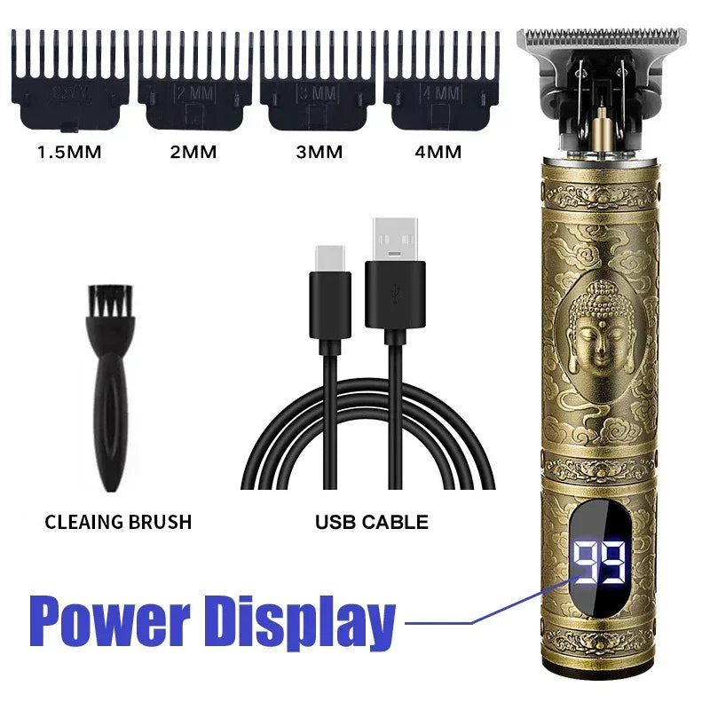 Professional Rechargeable Beard Trimmer for Men — Precision Electric Grooming Tool