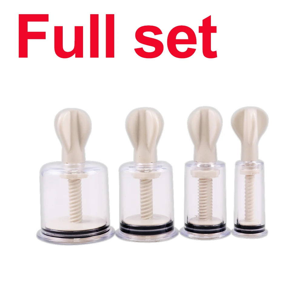 4 Size Massage Physiotherapy Cupping Manual Rotating Handle Cup Anti Cellulite Vacuum Cupping Cups Vacuum Body Massage Cans