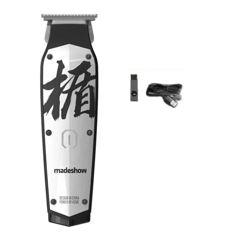 MadeShow M10/M11 Professional Hair Clipper & Trimmer Set — 0.1mm T-Blade High Speed