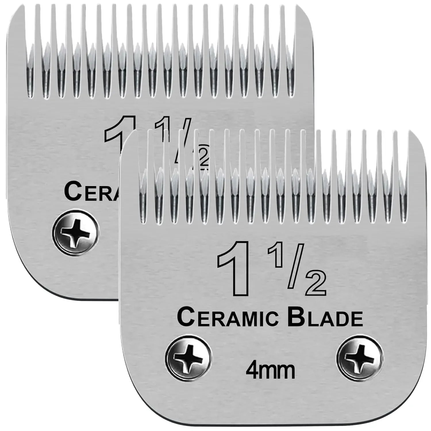 Detachable Ceramic Dog Grooming Blade — Compatible with Andis, Wahl KM & Oster A5 Clippers (2-Pack)