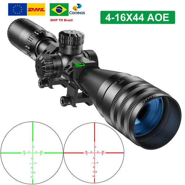 4-16x44 AOE Tactical Hunting Scope — Red & Green Illuminated Airsoft Sight