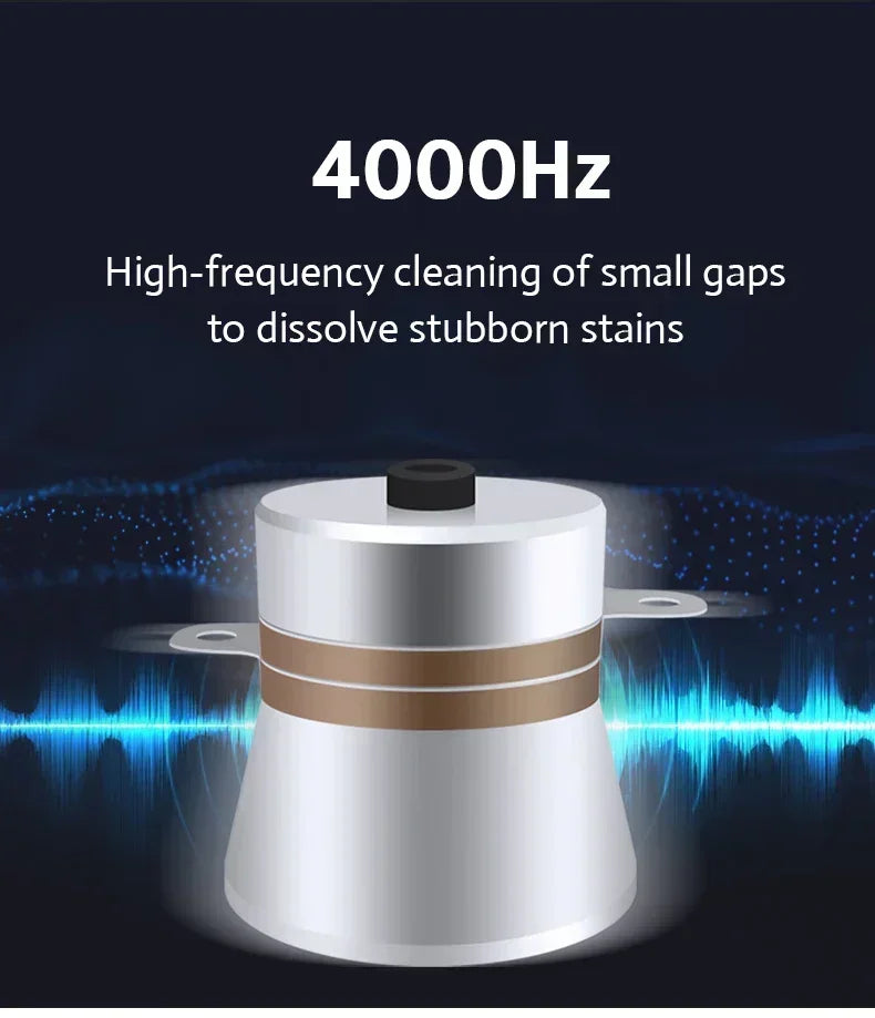 BALASHOV 600ml Dual-Frequency Ultrasonic Cleaner — Jewelry, Dentures & Watches