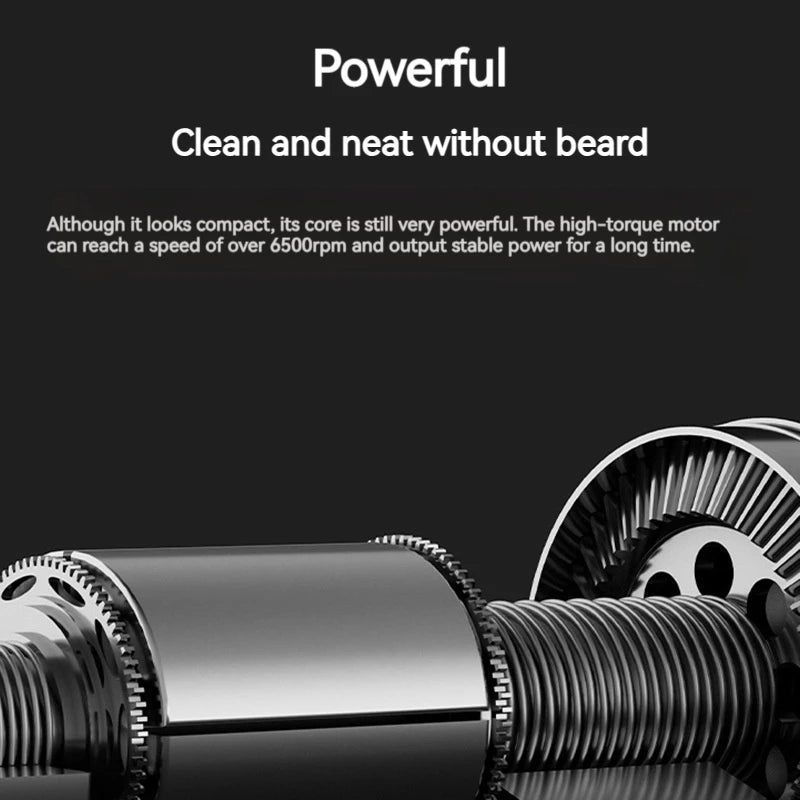 MOTAWISH Mini Electric Shaver for Men Portable Electric Razor Beard Knife Type-c Charging Men's Shavers Face Razor