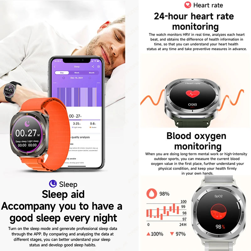 2026 Watch 7 Ultra Smartwatch — 3D Display, GPS, NFC & Compass for Men & Women