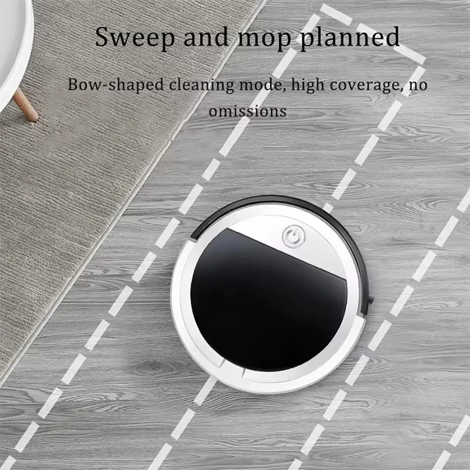PLUZZ Smart Floor Sweeping Robot — Remote Control Vacuum & Mop with Low Noise