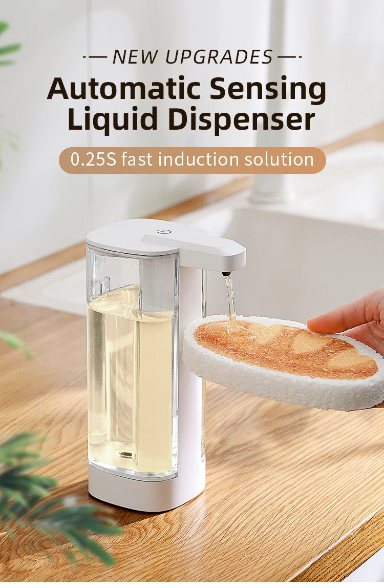 Automatic Sensor Soap Dispenser — Touchless Intelligent Hand Washing Machine for Kitchen