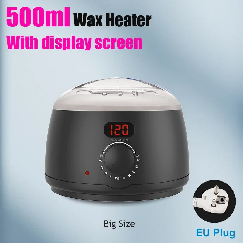 500ml Wax Heater Machine — Digital Display Depilatory Wax Warmer for Hair Removal