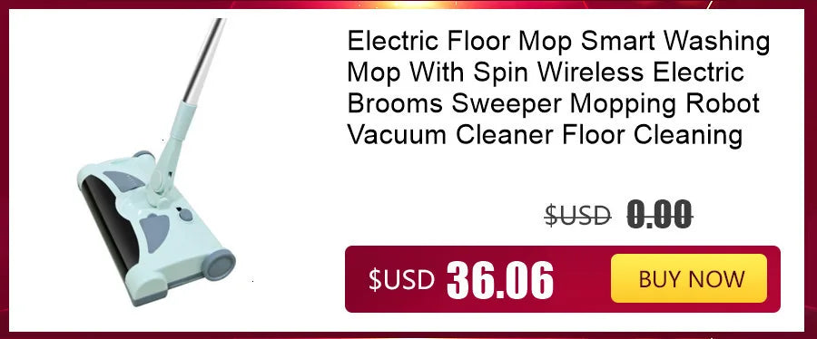 Electric Rotating Mop 2-in-1 — Rechargeable Wireless Floor Cleaner & Wax Machine