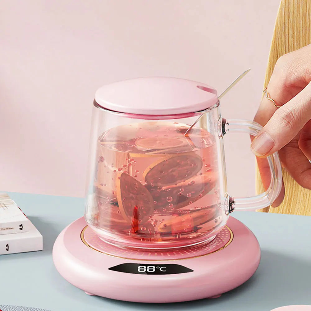USB Coffee Mug Warmer — 3-Temperature Settings for Coffee, Tea & Milk