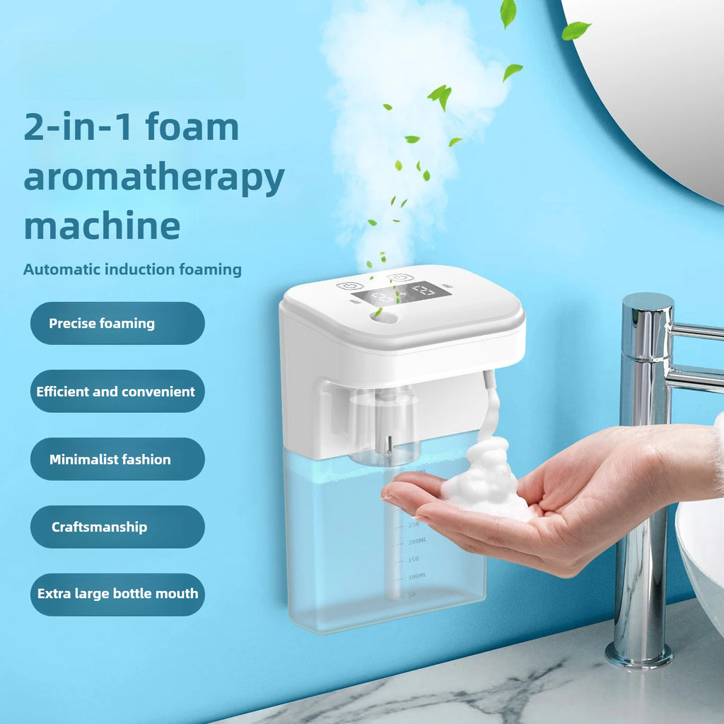 2-in-1 Automatic Foam Soap Dispenser & Aromatherapy Machine — Infrared Sensor Fragrance Diffuser
