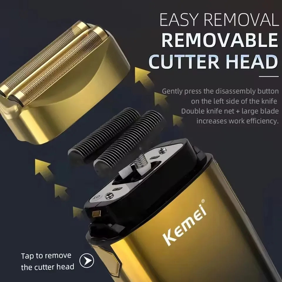 Original Kemei combo Beard & Hair Trimmer For Men Electric Shaver Bald Head Razor Clipper Shaving Machine Rechargeable