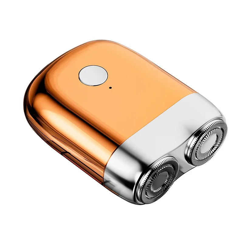 Mini Double Head Electric Shaver — IPX7 Waterproof Pocket Razor with Replaceable Head