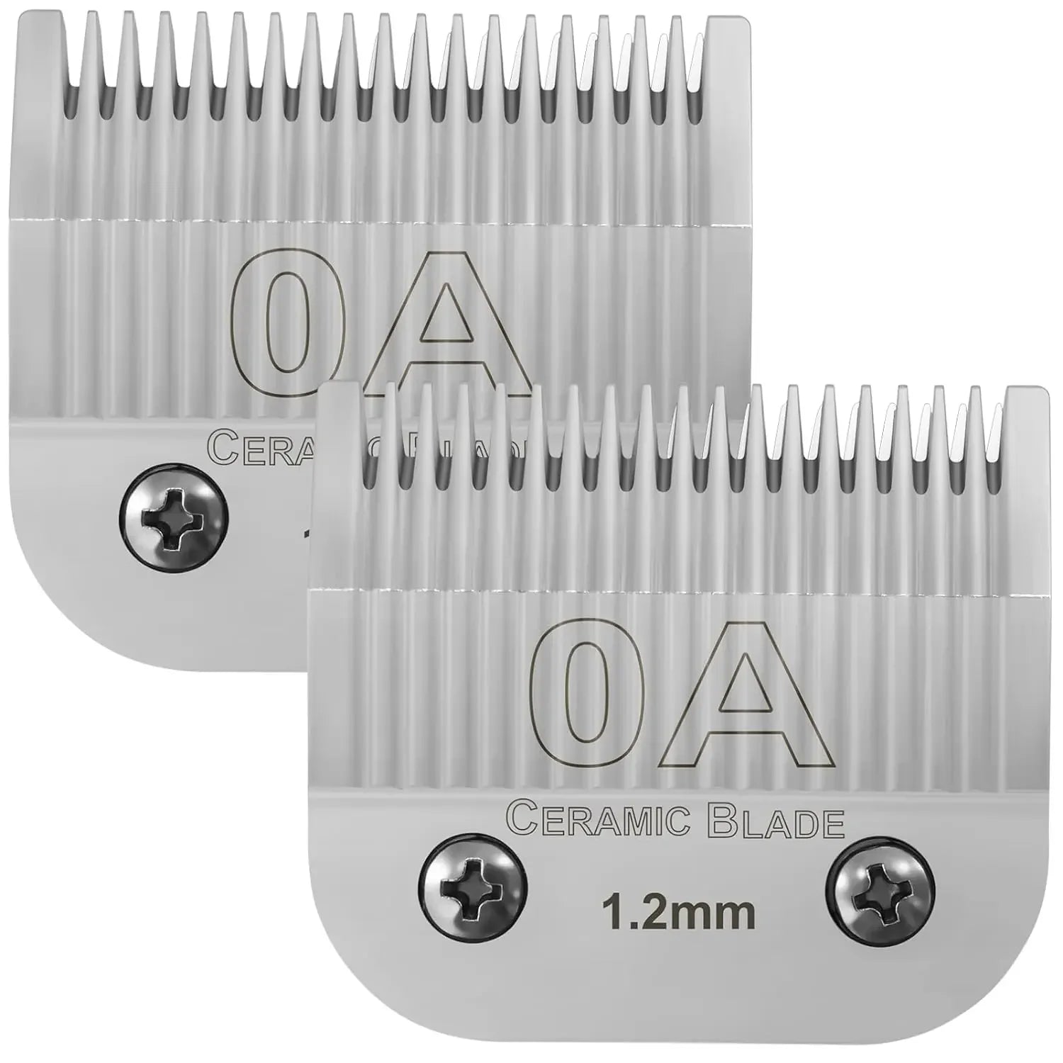 Detachable Ceramic Dog Grooming Blade — Compatible with Andis, Wahl KM & Oster A5 Clippers (2-Pack)