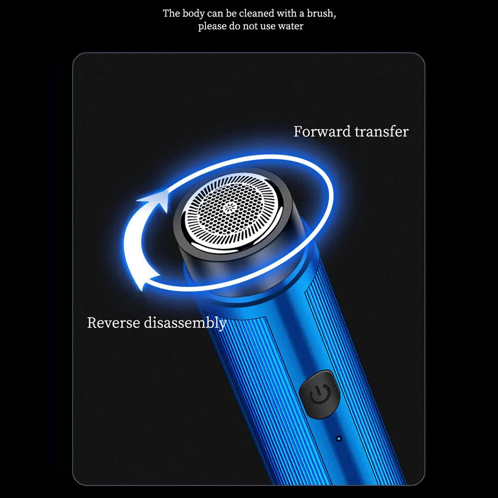 Men's Mini Automatic Travel Razor — Rechargeable Portable Electric Beard Shaver