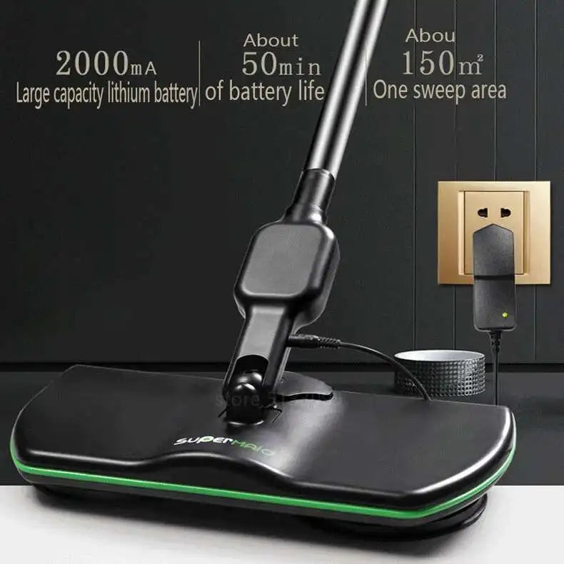 Electric Rotating Mop 2-in-1 — Rechargeable Wireless Floor Cleaner & Wax Machine