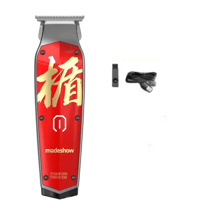 MadeShow M10/M11 Professional Hair Clipper & Trimmer Set — 0.1mm T-Blade High Speed