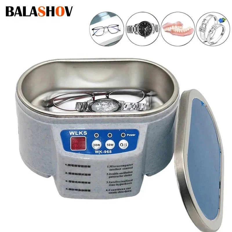BALASHOV 600ml Dual-Frequency Ultrasonic Cleaner — Jewelry, Dentures & Watches
