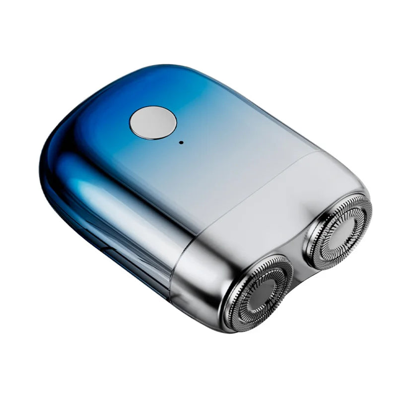 Mini Double Head Electric Shaver — IPX7 Waterproof Pocket Razor with Replaceable Head