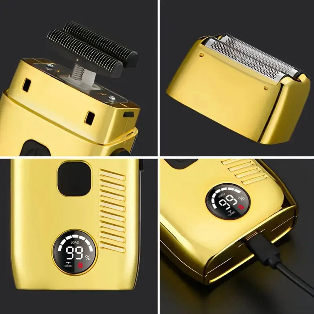 Professional USB Rechargeable Hair Clipper & Beard Trimmer — Complete Barber Kit for Men