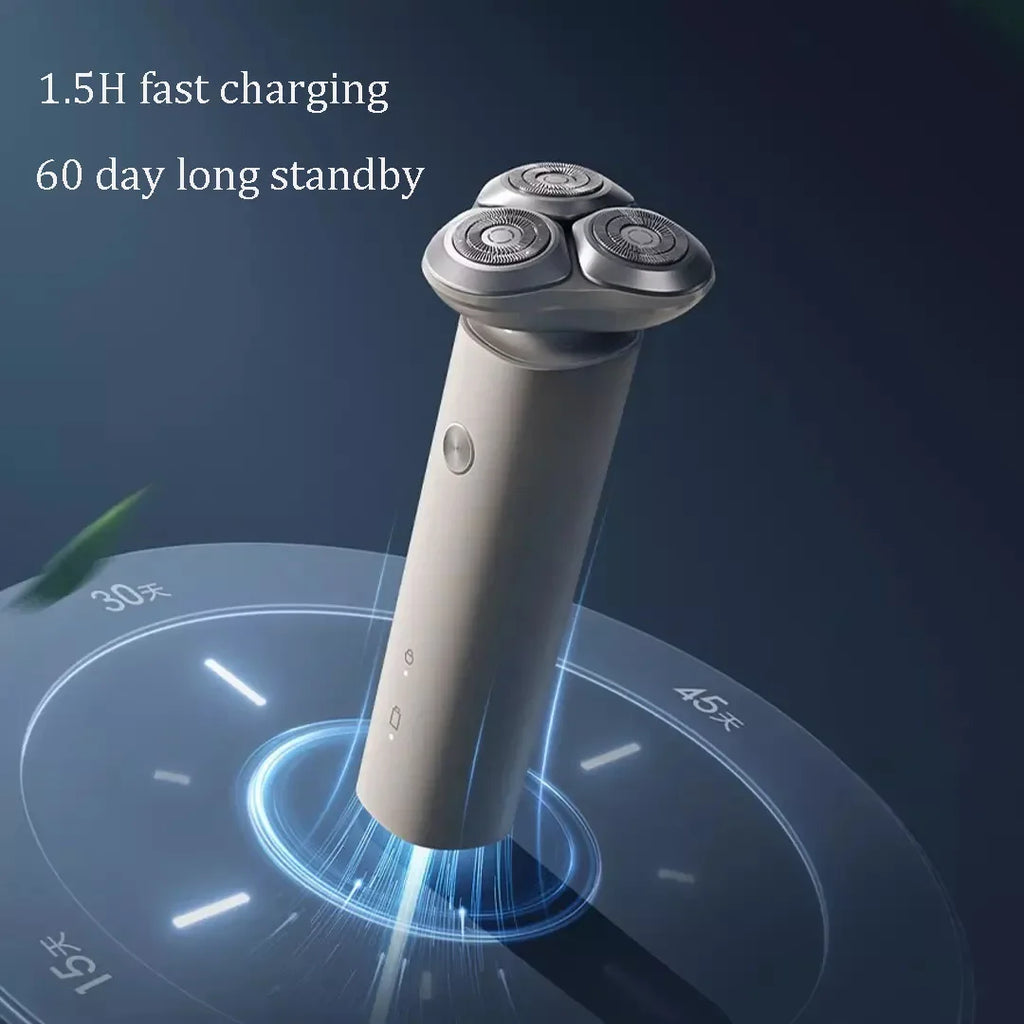 Xiaomi Mijia Electric Shaver S101 — 3 Cutter Head, IPX7, Type-C Fast Charge & Ultra Long Standby