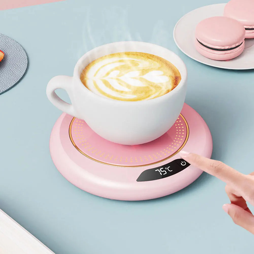 USB Coffee Mug Warmer — 3-Temperature Settings for Coffee, Tea & Milk