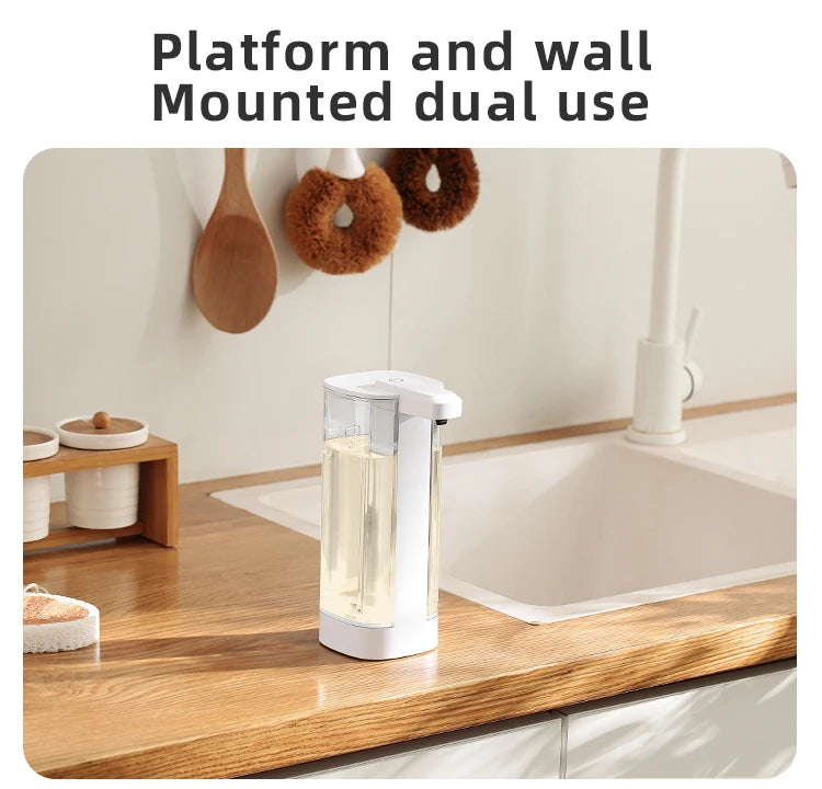 Automatic Sensor Soap Dispenser — Touchless Intelligent Hand Washing Machine for Kitchen