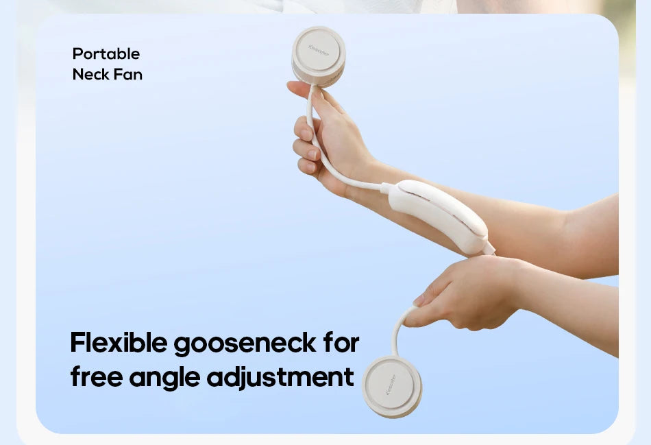 Portable Neck Fan with Cold Compress — 3-Speed 800mAh Sports Cooling Fan for Outdoor Travel