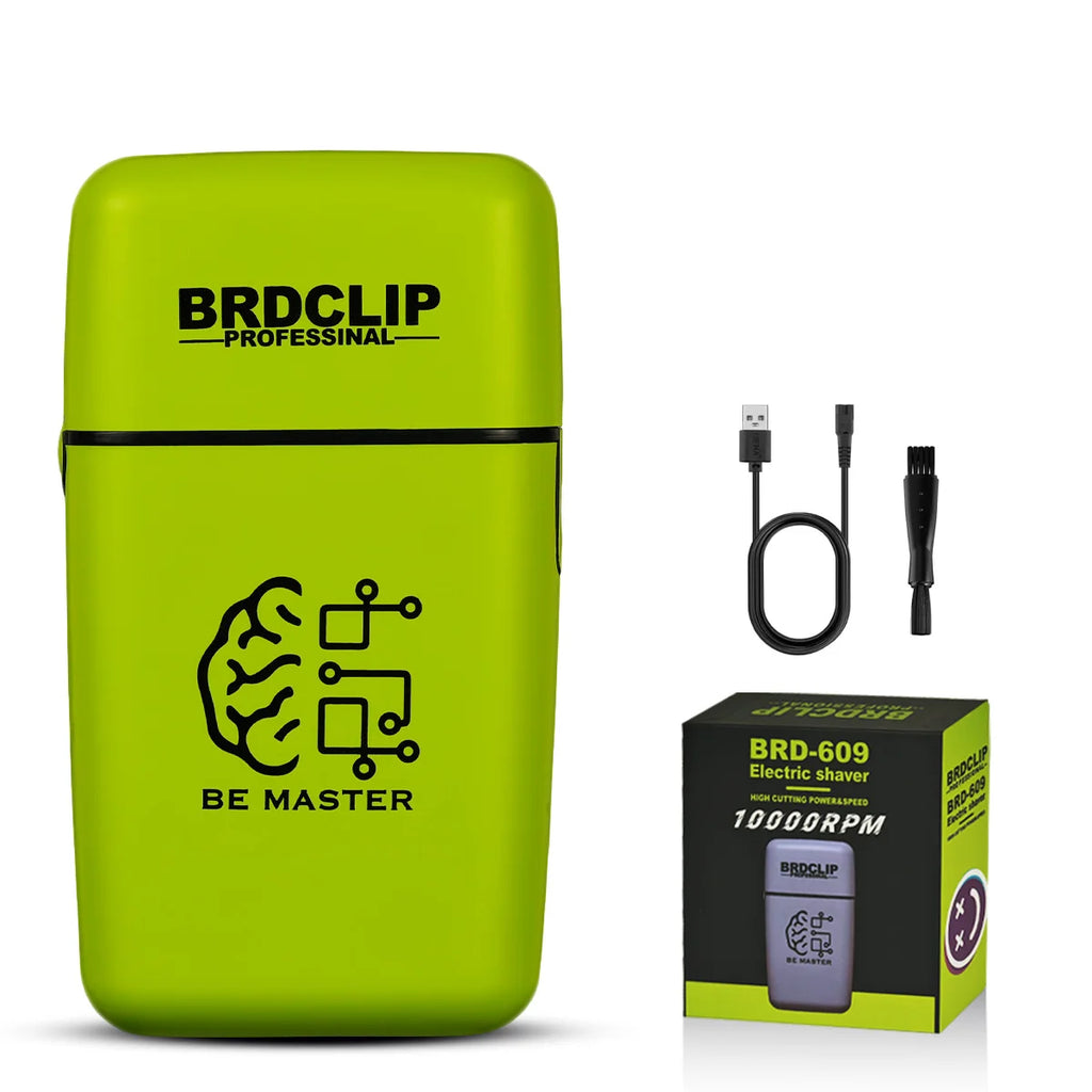 BRDCLIP Rechargeable Electric Shaver — Men's Cordless Razor for Smooth Daily Shaving
