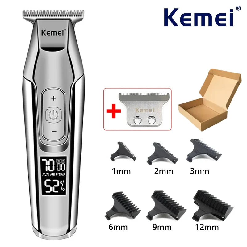 Kemei KM-5027 Original Cordless Electric Hair Clipper Rechargeable Hair Trimmer KM-2028 Shaver for Men USB Charging Razor Barber