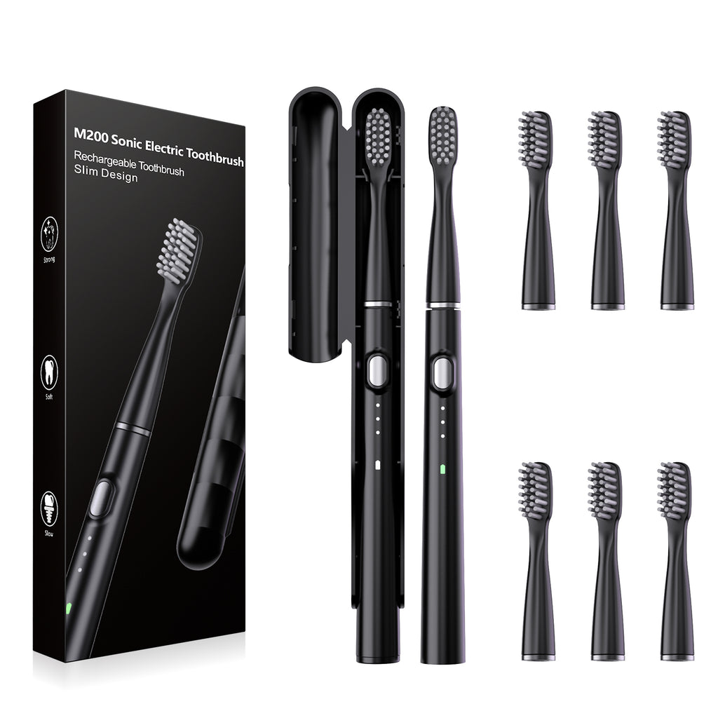 Powerful Ultrasonic Sonic Electric Toothbrush USB Rechargeable 3 Clean Modes IPX7 Waterproof Teeth Whitening with Travel Case