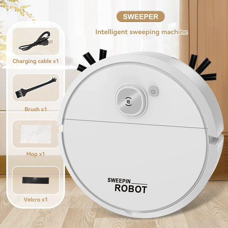 XMSJ Smart Sweeping Robot 2026 — Strong Suction, Washable Mop for Pet Hair & Hard Floors