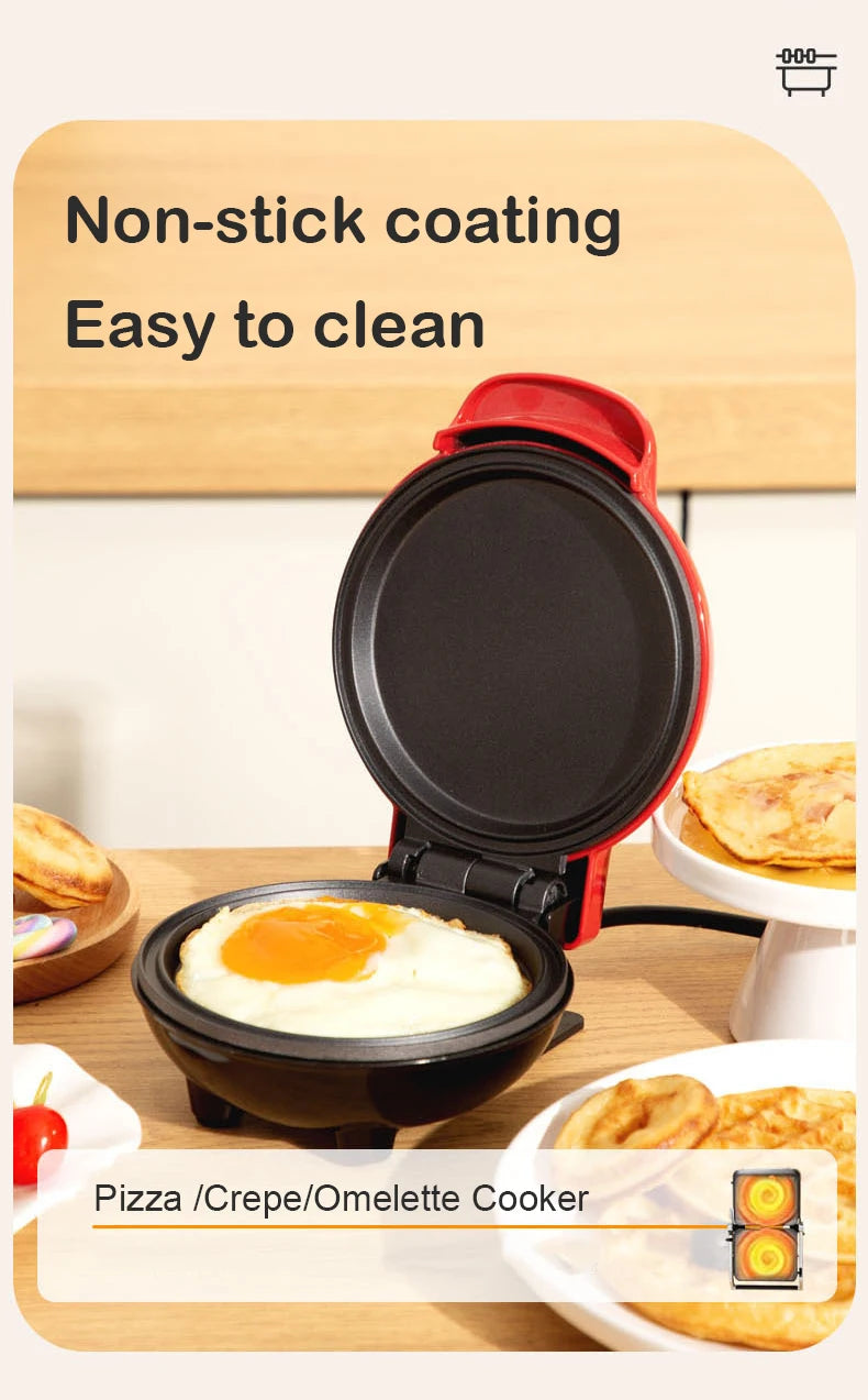 Multifunctional Waffle & Omelette Maker — Non-Stick Double-Side Heating Donut & Egg Burger Baker