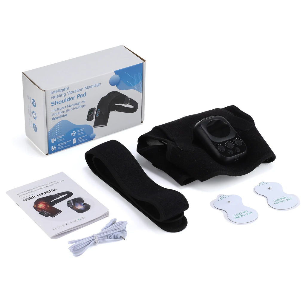 Electric Shoulder Brace for Men & Women, Shoulder Heated Pad Support Mobile Control, Joint Tendonitis Promote Blood Circulation