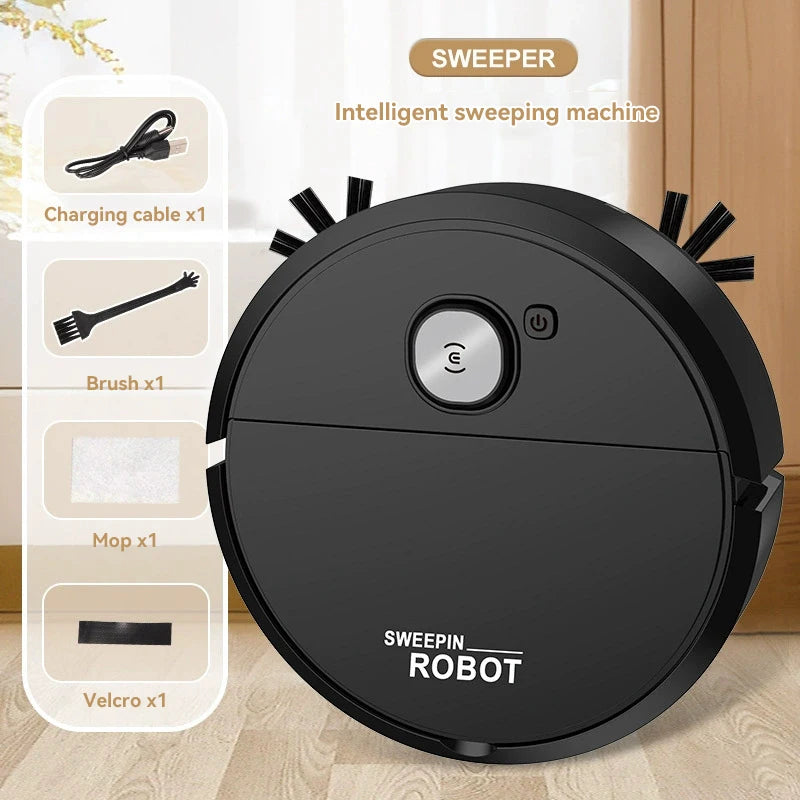 XMSJ Smart Sweeping Robot 2026 — Strong Suction, Washable Mop for Pet Hair & Hard Floors