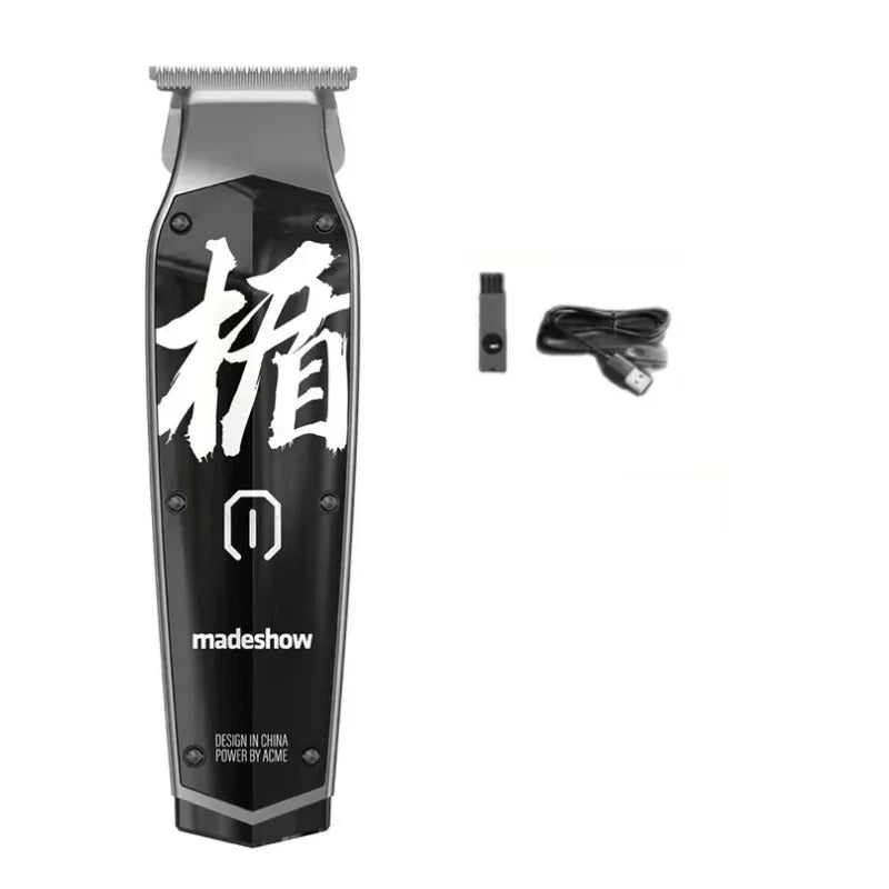 MadeShow M10/M11 Professional Hair Clipper & Trimmer Set — 0.1mm T-Blade High Speed