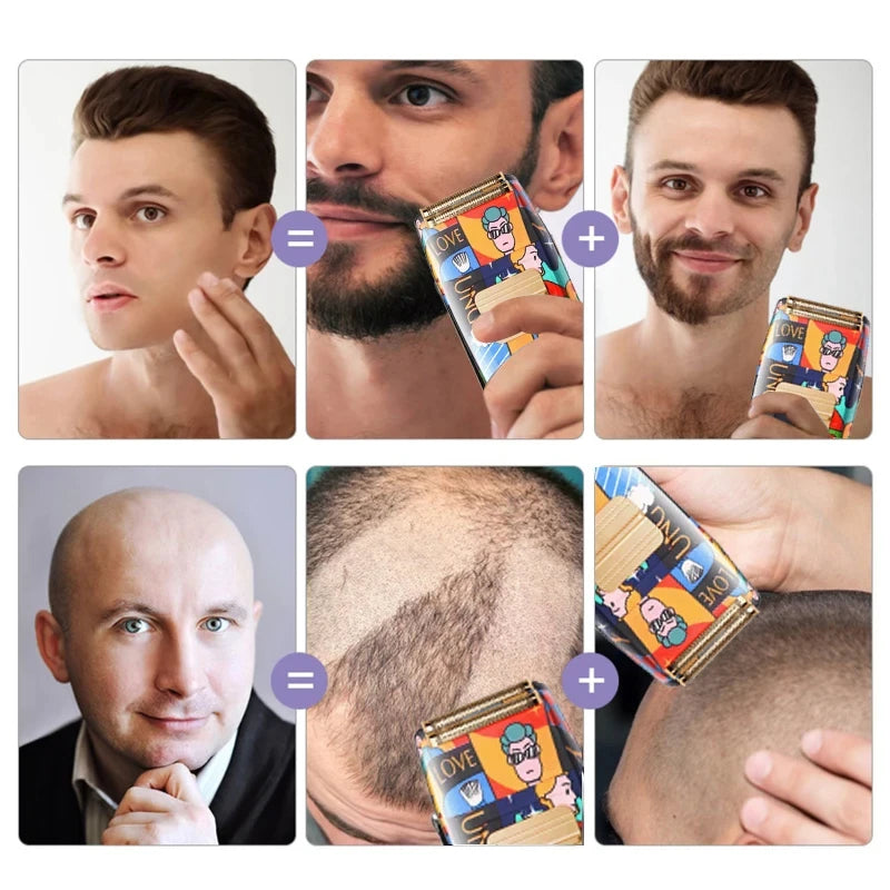 Kemei KM-1102H Fashion Men's Electric Shaver — Rechargeable Portable Razor