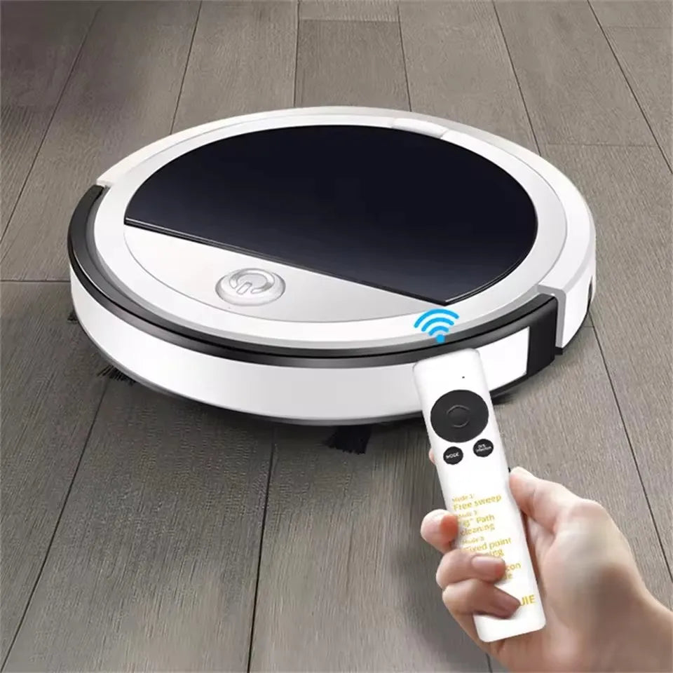 PLUZZ Smart Floor Sweeping Robot — Remote Control Vacuum & Mop with Low Noise