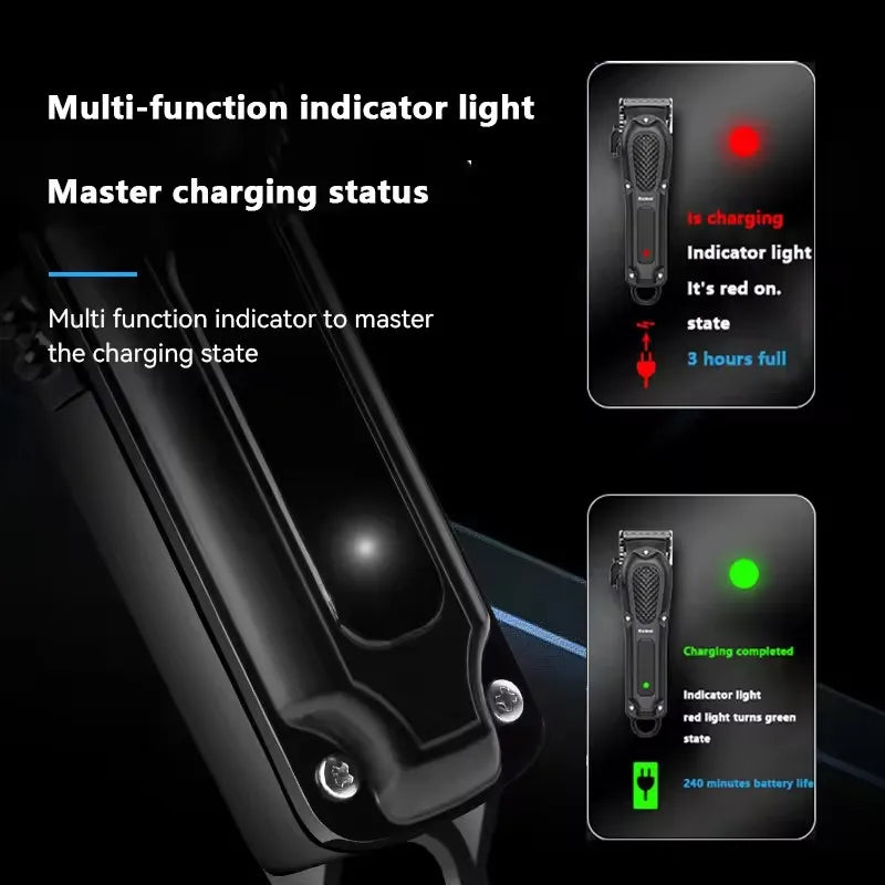 Kemei KM-1071 Cordless Hair Clipper — USB Rechargeable Powerful Beard Trimmer for Men