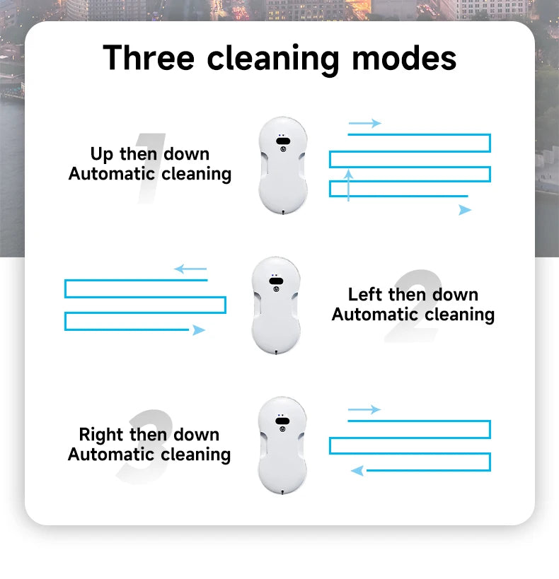 DIVEDEER Dual-Surface Window Cleaning Robot — Remote-Controlled Auto Glass Mist Spray Cleaner