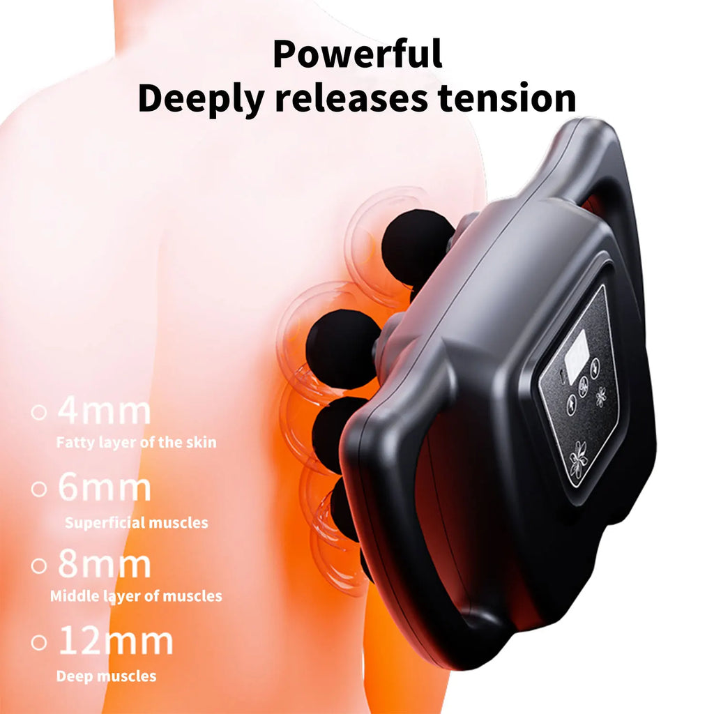 9 Modes 99 Gear Intensity Fascia Gun Muscle Massager Gun 8/16 Head High Frequency Neck Shoulder Waist Massage Machine For Body